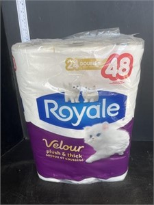 48 rolls of Royale toilet paper