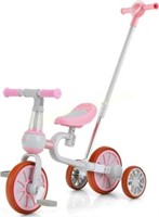 OLAKIDS 5 in 1 Toddler Tricycle (Pink)