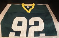 LARGE REGGIE WHITE PACKERS JERSEY #92