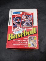 Box of Donurss 1990 Baseball Cards