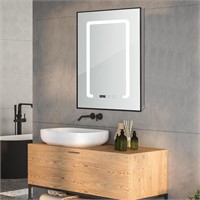Wenqik LED Mirror Medicine Cabinet, Bathroom Medi