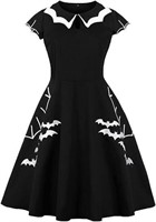 sz XL Embroidery Halloween Vintage Dress