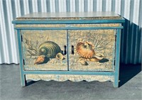 Beautiful Beach Themed Small Cabinet