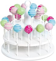 Bakelicious Cake Pop Stand, 24-Notches, White