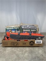 Dog floating vest and travel pup vehicle seat