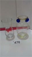 (2) Glass Vases