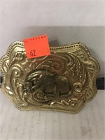 Belt Buckle with Horse. 2.5x4in