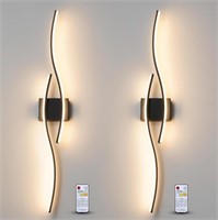 Dimmable LED Wall Sconces  Black  40.5