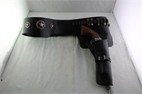 Hollywood Prop Gun And Belt holster with live ammo