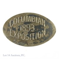 1893 Columb. Expo Elongated 1884 Lib. Seated Dime