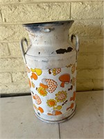 Vintage Milk Can No Lid Hippie Style