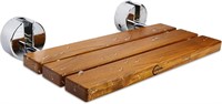 $109 20" Folding Teak Shower Seat Wall Mounted