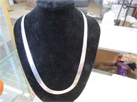 .925 Sterling Silver Herringbone Necklace