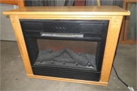 Electric Oak Fireplace Mantle EXC