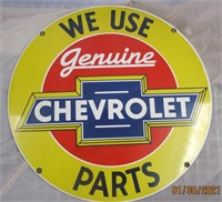 Genuine Chevrolet Parts 24" Round Sign
