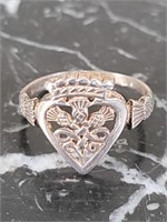 Sterling Silver Claddagh Ring (Sz. 8.5)