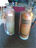 (2) Copper Fire Extinguishers