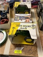 John Deere model tractors, VR headset