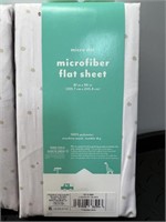 3 New Microfiber Flat Sheets