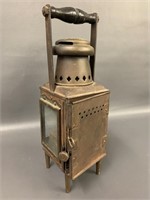 Antique Brass Kerosene Lantern