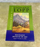 Leonard Lopp Glacier National Park Poster
