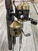 (2) Zebco 44 Gold / Classic Reels w/ Rods