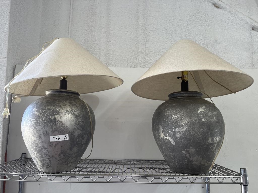 (2) Large Lamps