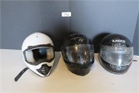 3 Helmets Sz XL