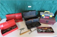 5 tool Boxes w/ Contents - 3 Metal