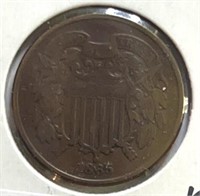 1865 Shield 2cents