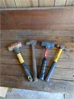 Set of 4 hammers