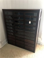 Unusual Antique 30 Drawer Filing Cabinet, 21