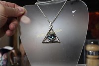 ALL SEEING EYE PENDANT AND CHAIN - NOT DISPLAY