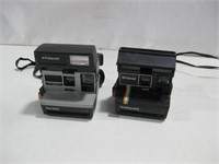 Two Vtg Polaroid Cameras Untested