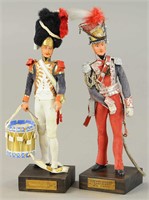 2 LGE SCALE RIFFET FRENCH MODEL SOLDIERS