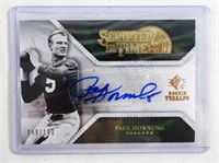 2008 PAUL HORNUNG AUTOGRAPH SCRIPTED IN TIME CARD