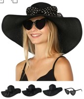 NEW FUNCREDIBLE Wide Brim Sun Hats for Women -