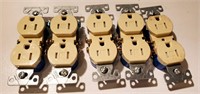 5 New 15Amp Receptacle Ivory Color