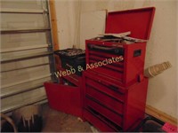 Craftsman toolbox loaded with tools, wrenches,