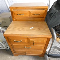 Pair of Wooden Dressers - As Is