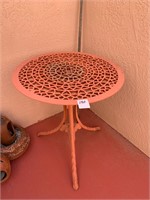 Wrought Iron Table 29” high, 26 1/2” round