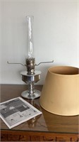 ALLADIN  Mantle Lamp, original chimney, aluminum