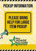 Please Bring Help for large item pickup