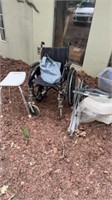 Wheelchair, crutches, walker, shower still, potty