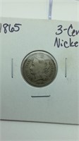 1865 3-piece Cent