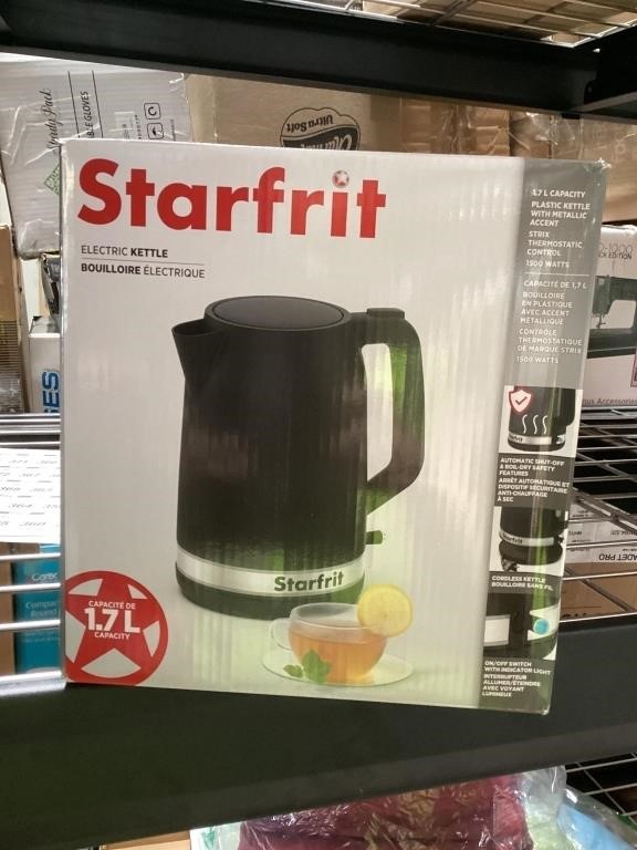 Starfrit Electric Kettle - 1.7L Capacity - Water