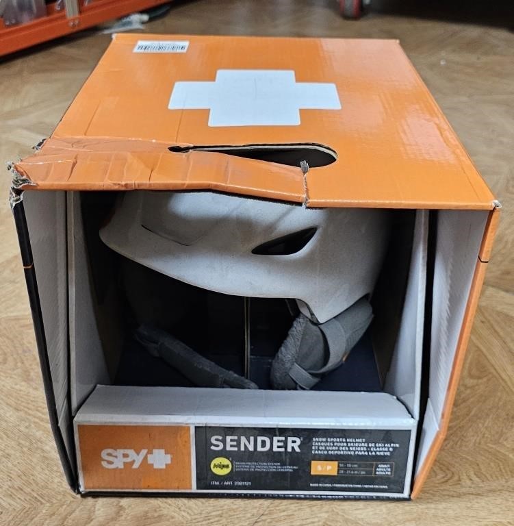 SPY+ Sender Ski Helmet-Small, White