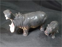 2 Toy Hippopotamus