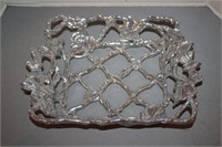 ARTHUR COURT SQUARE WOVEN BUTTERFLY PYREX HOLDER
