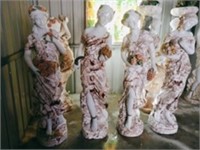 GE20186 Marble Roman Women Set of 4